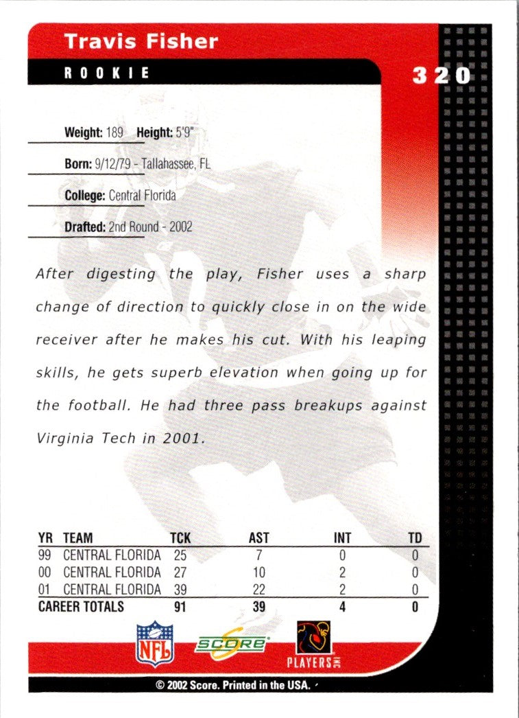 2002 Score Travis Fisher