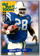 1995 Collector's Choice Player's Club Marshall Faulk
