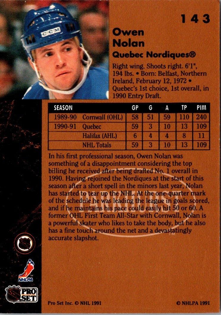 1991 Parkhurst Owen Nolan