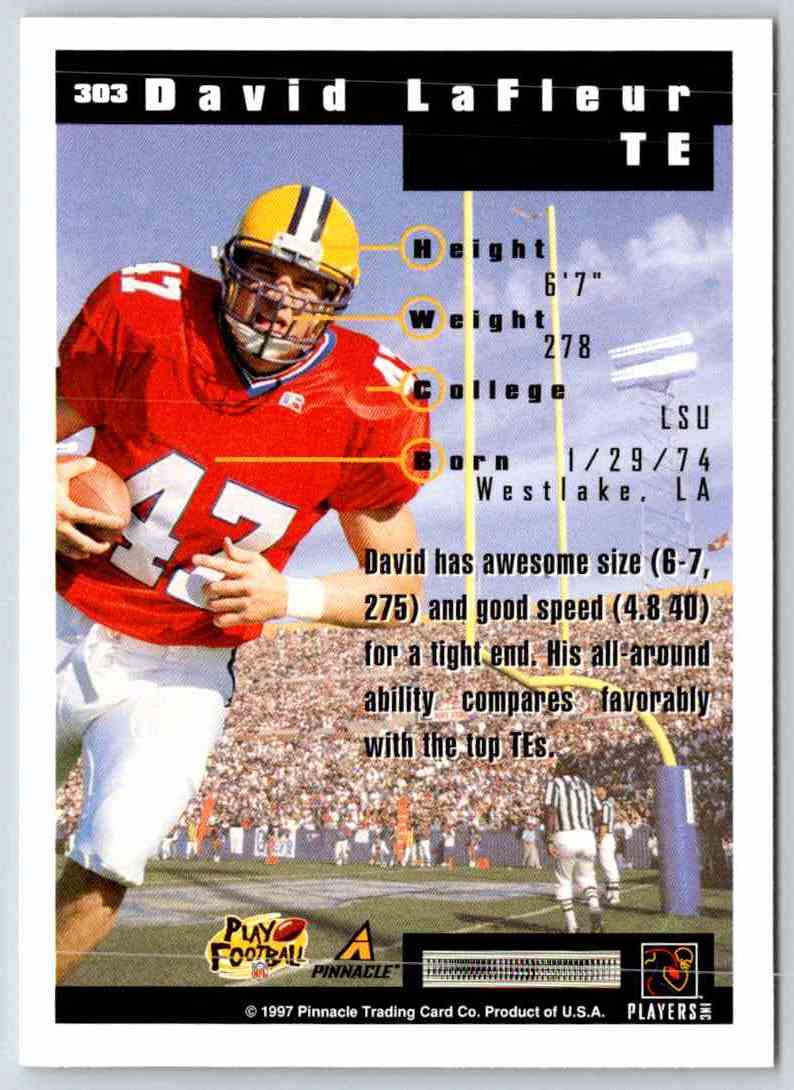 1991 Pinnacle David Lafleur