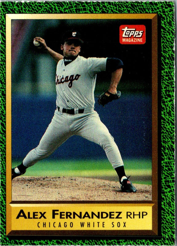 1991 Topps Magazine Alex Fernandez #TM40