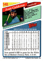 1993 Topps Gold Ivan Calderon #540