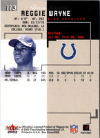 2002 Fleer Box Score Reggie Wayne #113