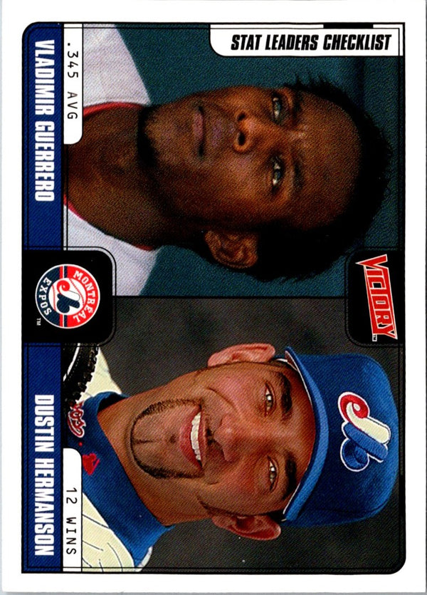 2001 Upper Deck Victory Vladimir Guerrero/Dustin Hermanson #401