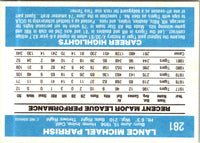 1982 Donruss Lance Parrish #281
