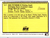 1991 ProCards Rick Peterson #1471