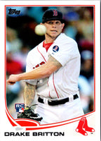 2013 Topps Update Drake Britton #US144 Rookie