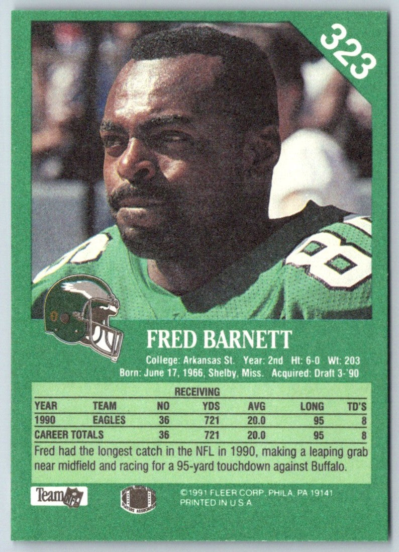 1991 Fleer Fred Barnett