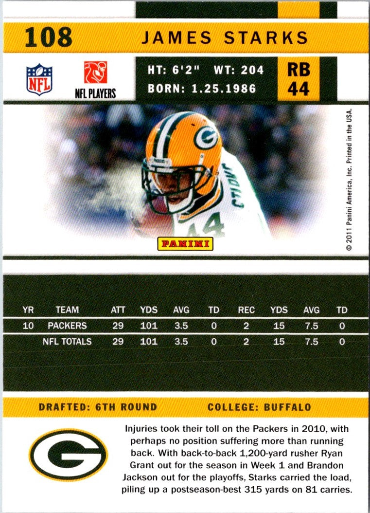 2011 Score James Starks