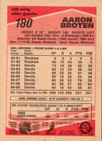 1989 O-Pee-Chee Aaron Broten #180