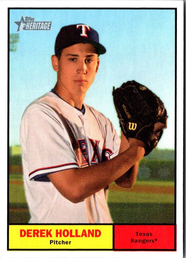 2010 Topps Heritage Derek Holland #258