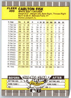 1989 Fleer Carlton Fisk #495