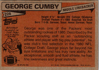 1981 Topps George Cumby #228 Rookie