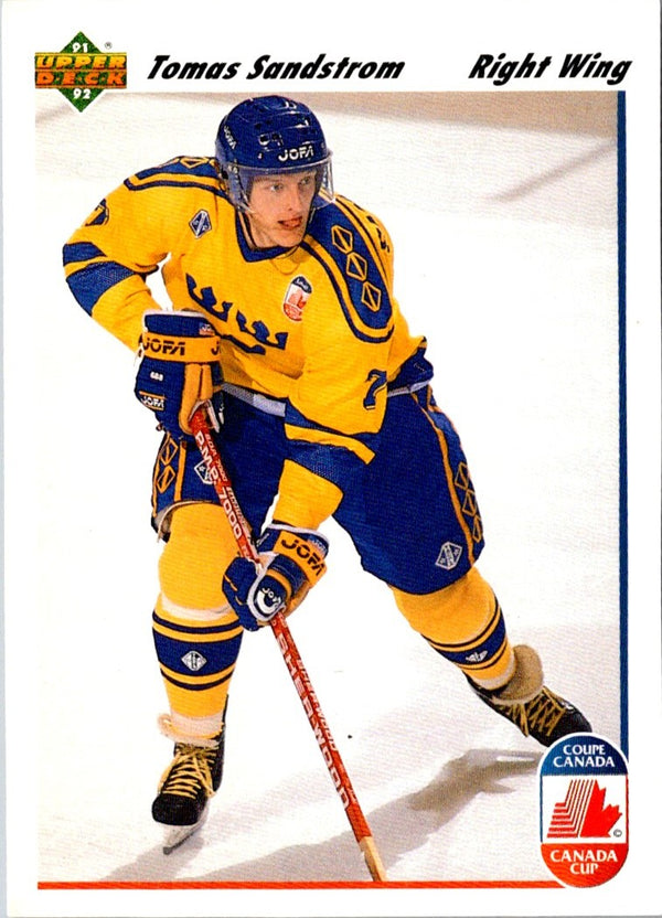 1991 Upper Deck French Tomas Sandstrom #30A