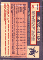 1984 O-Pee-Chee Ed Vande Berg #63