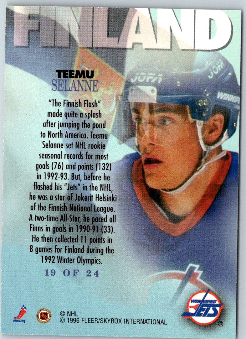 1996 ProSet Teemu Selanne #