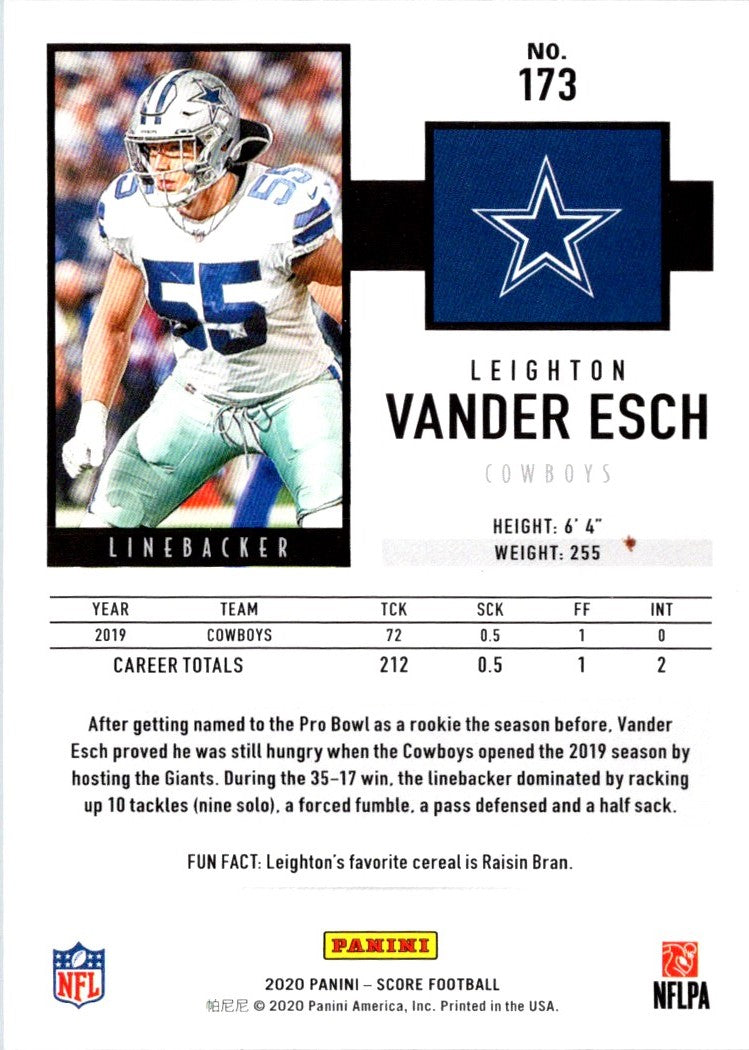 2020 Score Leighton Vander Esch