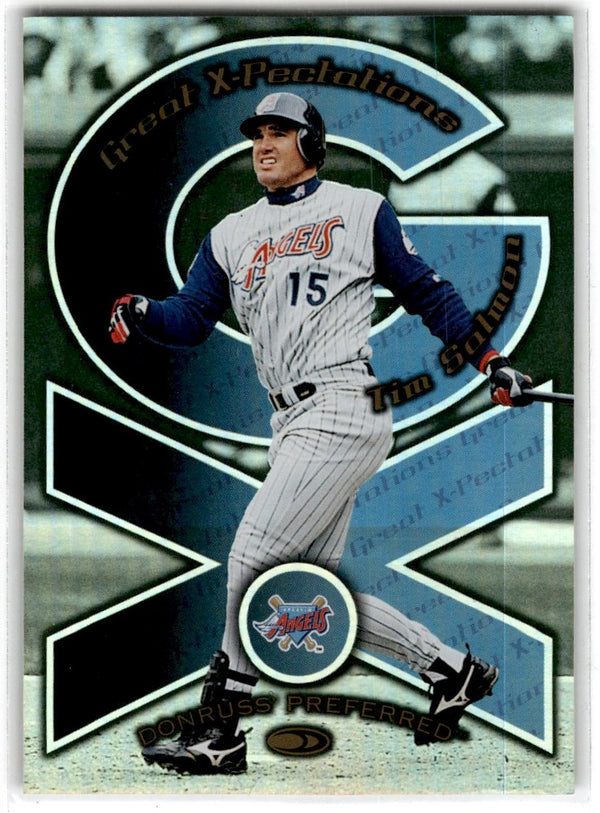 1998 Donruss Preferred Great X-Pectations Tim Salmon/Brad Fullmer #12 0664/3000