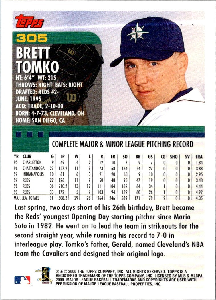 2000 Topps Brett Tomko