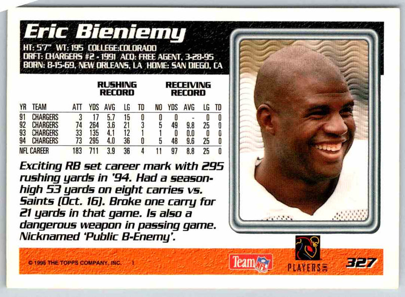 2011 Topps Football Eric Bieniemy