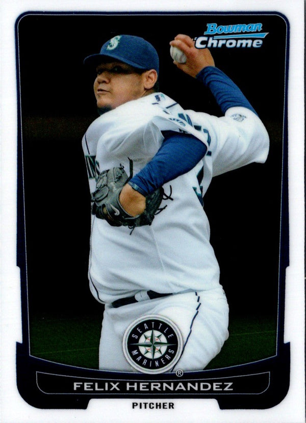 2012 Bowman Chrome Felix Hernandez #55