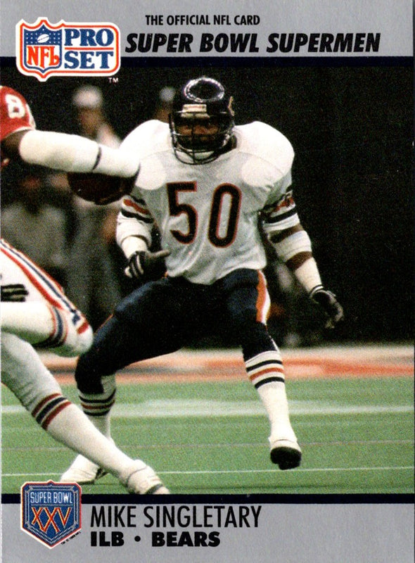 1990 Pro Set Super Bowl 160 Mike Singletary #93