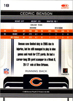 2006 Donruss Gridiron Gear Cedric Benson #18