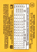 1987 Donruss Matt Young