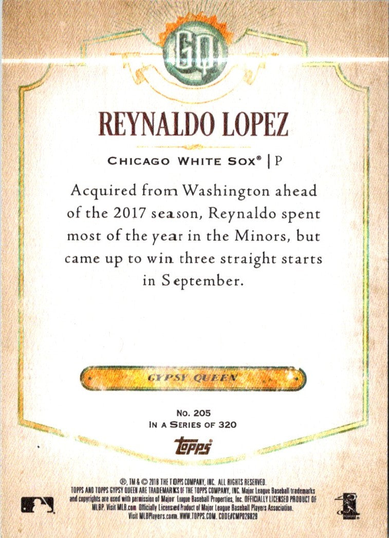 2018 Topps Gypsy Queen Reynaldo Lopez