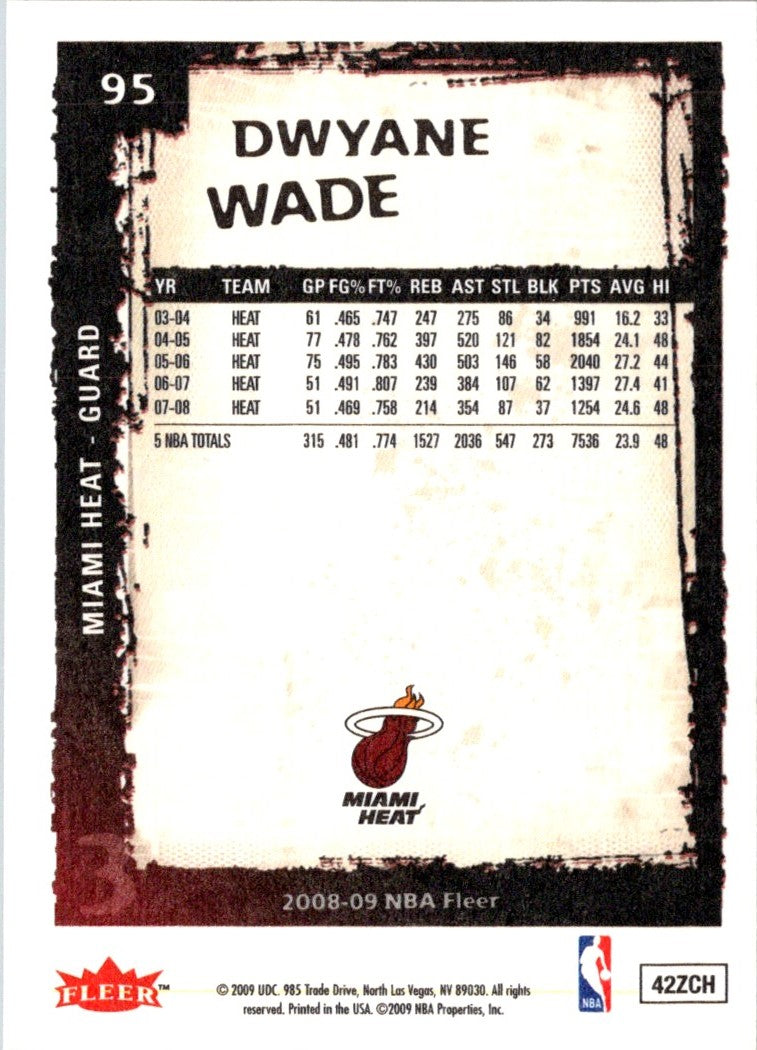 2008 Fleer Dwyane Wade