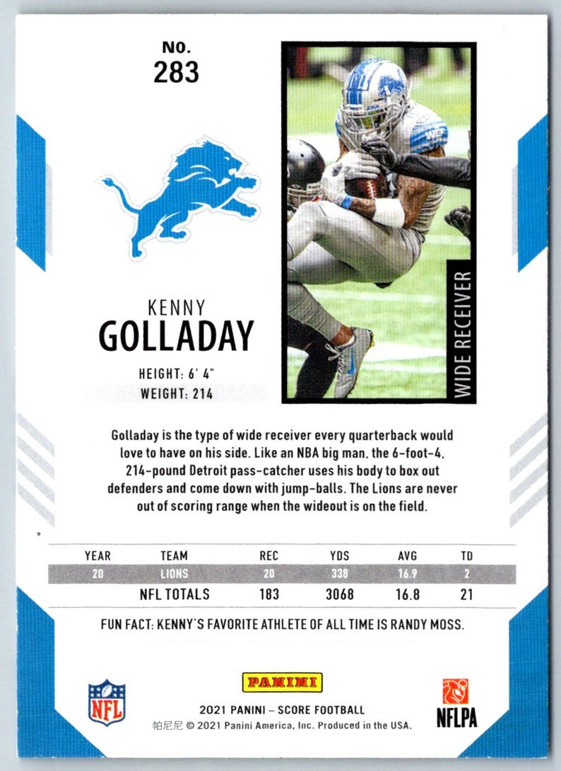 2021 Score Scorecard Kenny Golladay