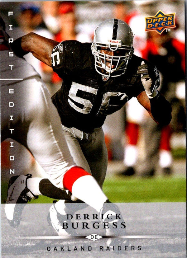 2008 Upper Deck First Edition Derrick Burgess #105