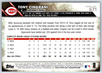 2016 Topps Tony Cingrani #671
