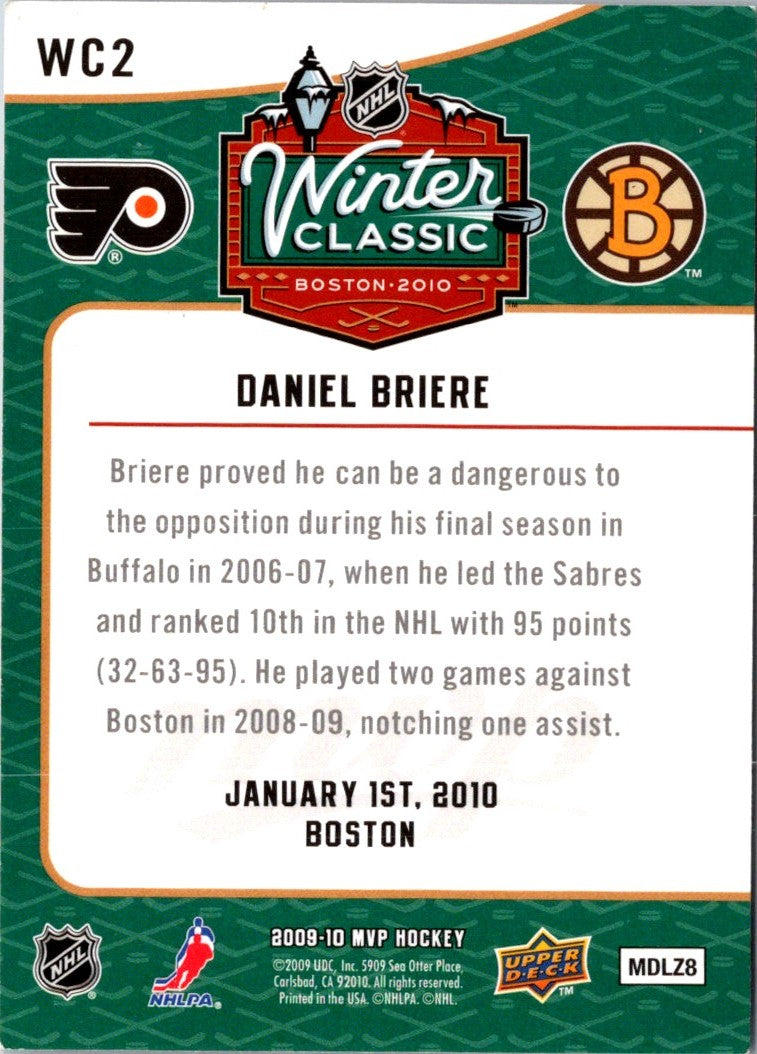 2009 Upper Deck MVP Winter Classic Daniel Briere
