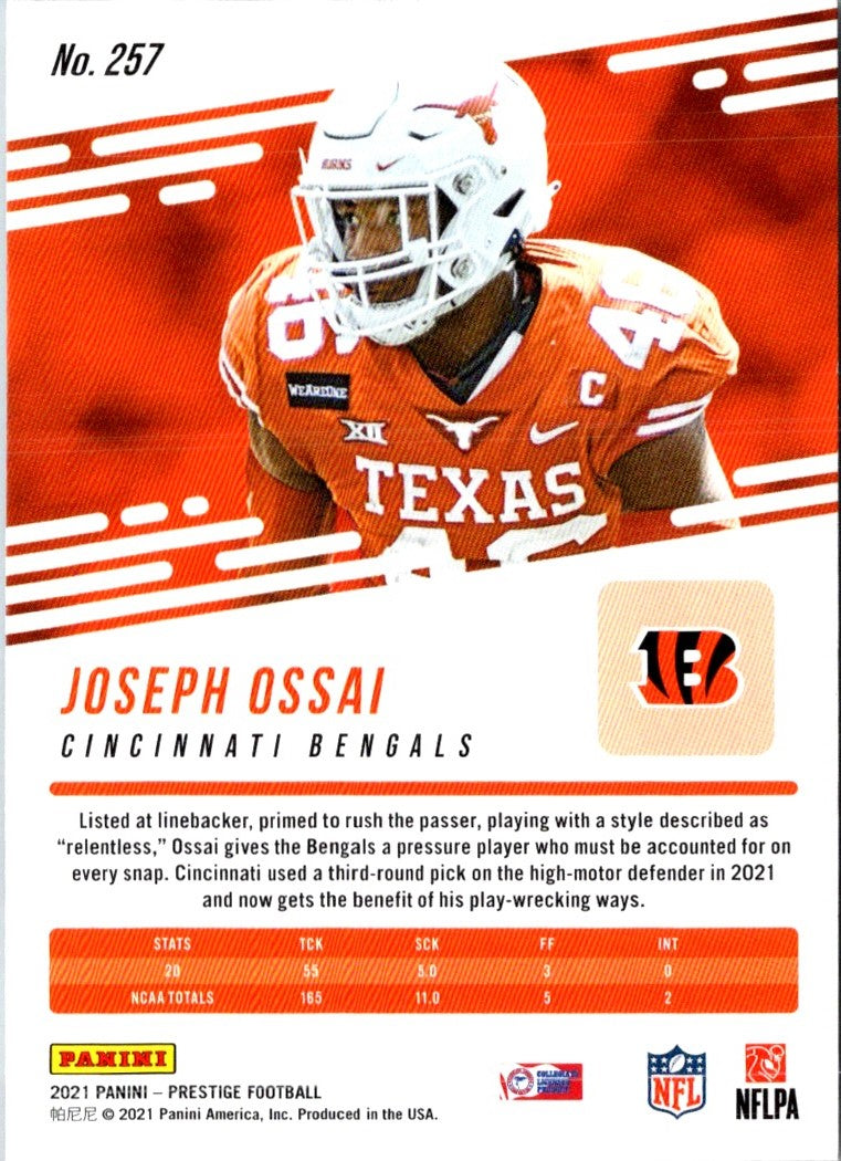 2021 Panini Prestige Joseph Ossai