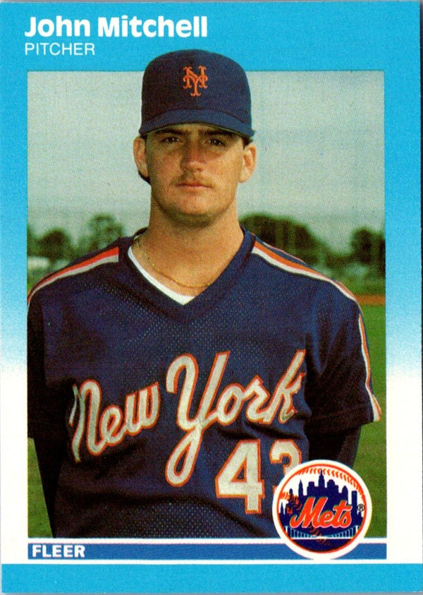 1987 Fleer Update Glossy John Mitchell #U-81