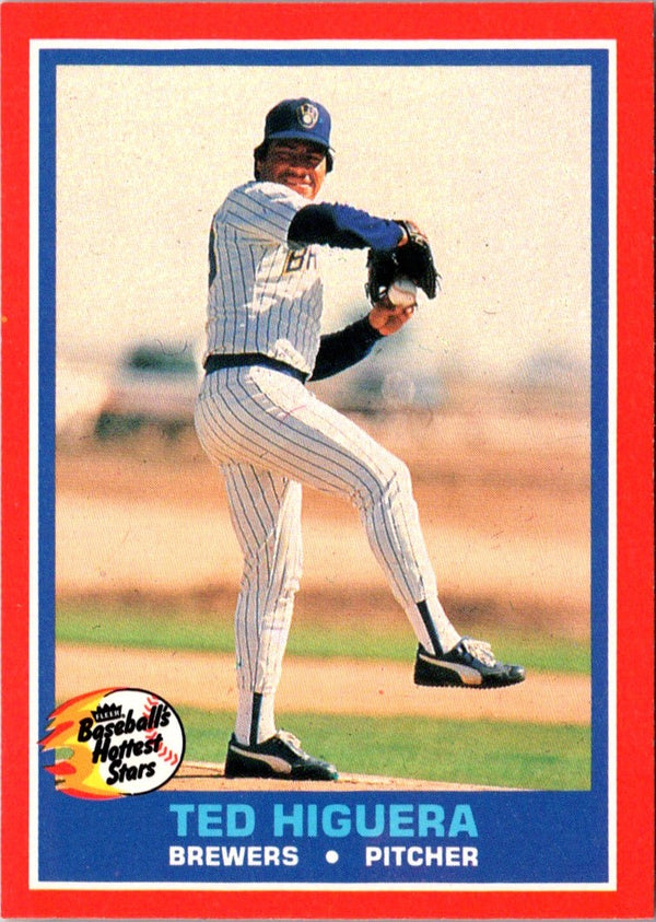 1987 Fleer Hottest Stars Ted Higuera #22