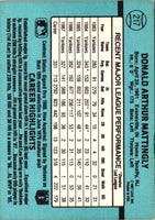 1988 Donruss New York Yankees Team Collection Don Mattingly #217