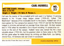 1980 SSPC HOF Carl Hubbell