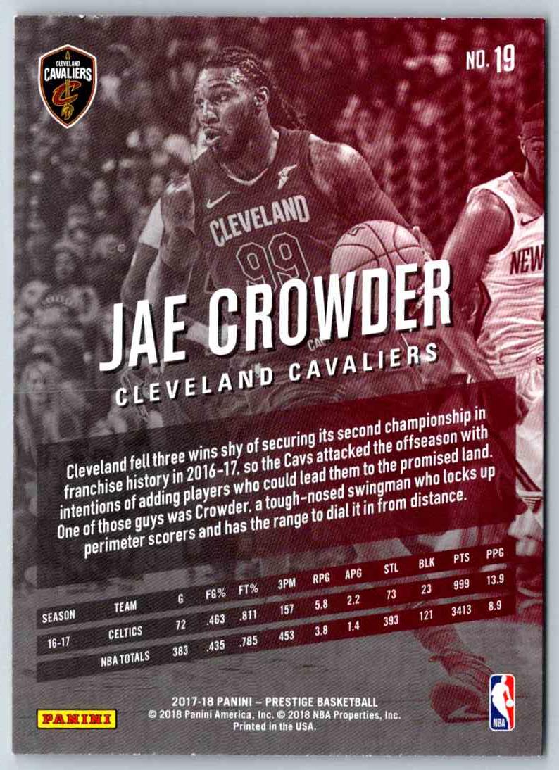 2017 Prestige Jae Crowder