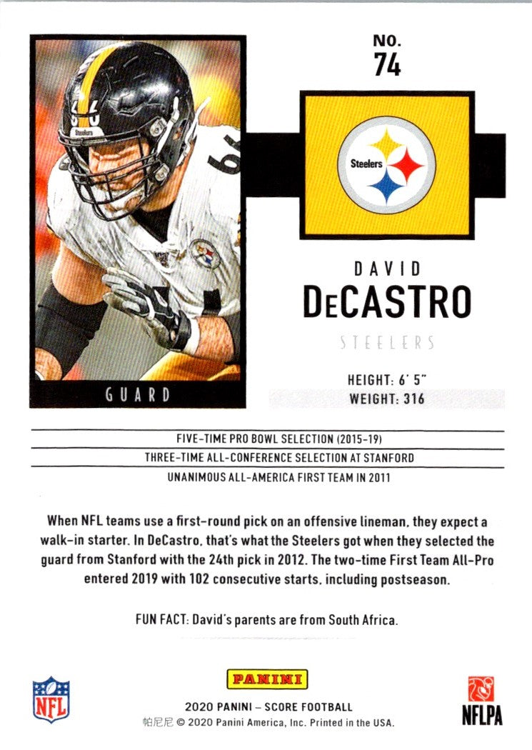 2020 Score David DeCastro