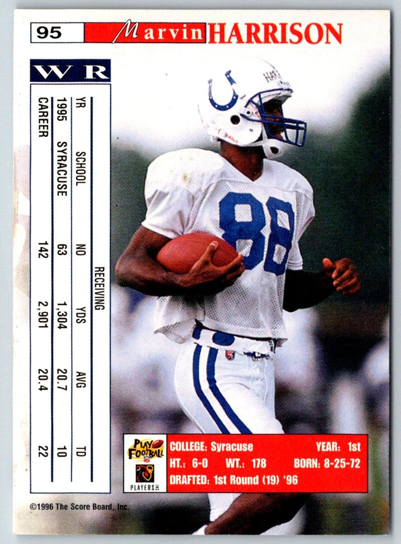 1996 Pro Line Marvin Harrison