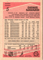 1989 O-Pee-Chee Denis Savard #5
