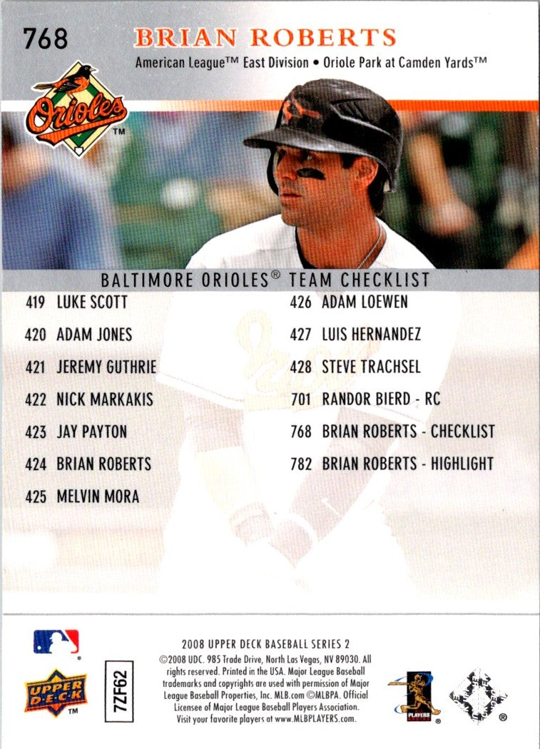 2008 Upper Deck Brian Roberts