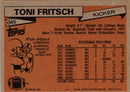 1981 Topps Toni Fritsch