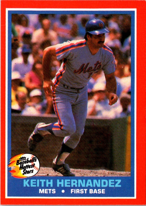 1987 Fleer Hottest Stars Keith Hernandez #21