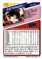 1993 Topps Inaugural Marlins Jeff Reboulet #172