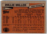 2011 Topps Football Willie Miller #24