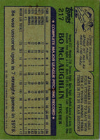 1982 Topps Bo McLaughlin #217