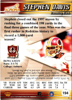 1998 Pacific Aurora Stephen Davis #194